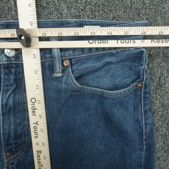 Levis Jeans Men 36x32 Blue 511 White Oak Cone Denim Selvedge Straight 5 Pocket